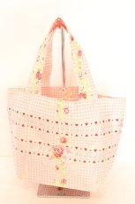 画像1: BABY,THE STARS SHINE BRIGHT / ギンガムローズリボンプリントランチBAG  ピンク O-26-07-31-087-BA-ZA-OW-OS (1)