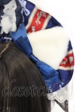 画像2: Royal Princess Alice / Fluffy Kittens 猫耳ブリム ・ねこ助コラボ  ネイビー O-26-07-31-018-LO-AC-OW-OS (2)