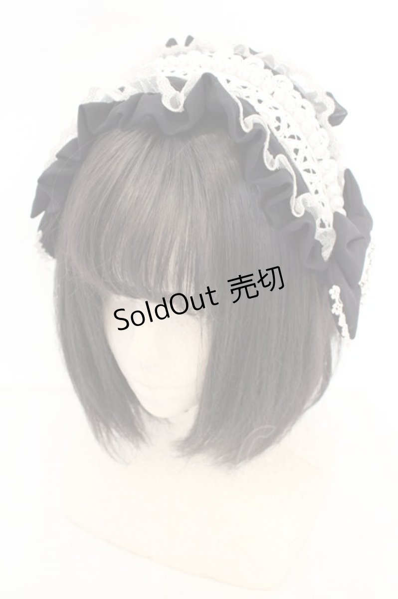 画像1: metamorphose / Cinderellaカチューシャ  クロ×シロ O-26-07-31-022-ME-AC-OW-OS (1)