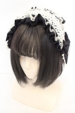 画像1: metamorphose / Cinderellaカチューシャ  クロ×シロ O-26-07-31-022-ME-AC-OW-OS (1)