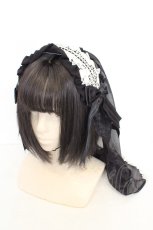 画像1: metamorphose / クラシカルシスターカチューシャ  クロ O-26-07-31-003-ME-AC-OW-OS (1)