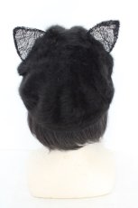 画像3: LOLITAその他 / 猫耳シャギーベレー  クロ O-26-07-31-026-LO-AC-OW-OS (3)