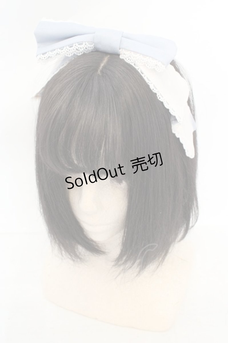 画像1: LOLITAその他 / リボンカチューシャ  サックス×シロ O-26-07-31-031-LO-AC-OW-ZT485-F003 (1)