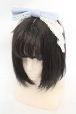 画像1: LOLITAその他 / リボンカチューシャ  サックス×シロ O-26-07-31-031-LO-AC-OW-OS (1)