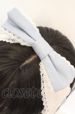 画像2: LOLITAその他 / リボンカチューシャ  サックス×シロ O-26-07-31-031-LO-AC-OW-OS (2)