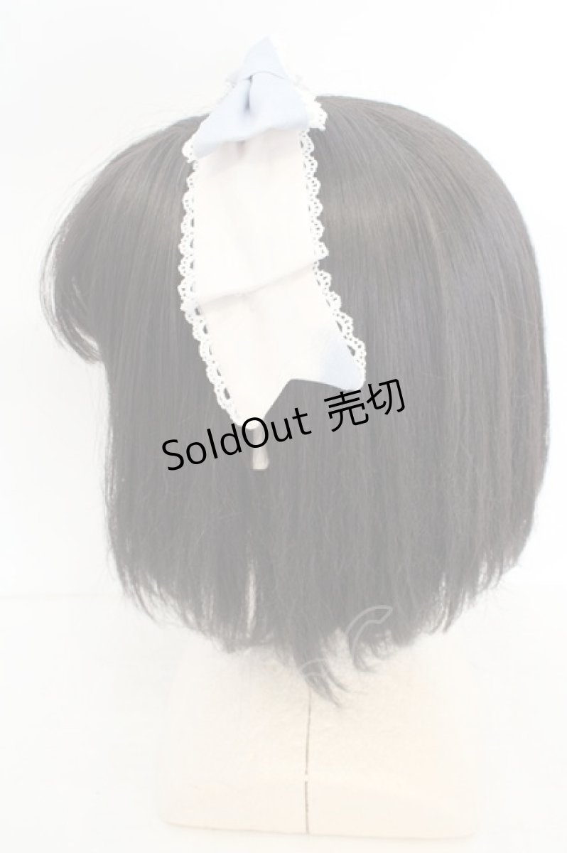 画像3: LOLITAその他 / リボンカチューシャ  サックス×シロ O-26-07-31-031-LO-AC-OW-ZT485-F003 (3)