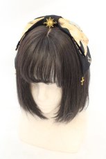 画像1: Nyanya / 太陽と月　カチューシャ  クロ O-26-07-31-032-LO-ZA-OW-OS (1)