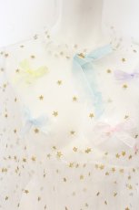画像3: Nile Perch / リボン配色スターチュールワンピース   O-26-08-01-039-LO-OP-OW-OS (3)