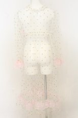 画像4: Nile Perch / リボン配色スターチュールワンピース   O-26-08-01-039-LO-OP-OW-OS (4)