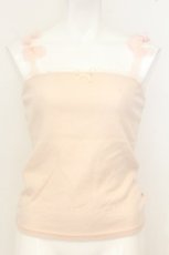 画像1: LIZ LISA / オーガンジーリボンシャギーキャミソール  ピンク O-26-08-01-048-LO-TO-IG-OS (1)
