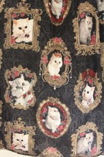 画像3: Enchantlic Enchantilly / 猫の王女達の肖像画ジャンパースカート  クロ O-26-08-01-1024-LO-OP-OW-OS (3)