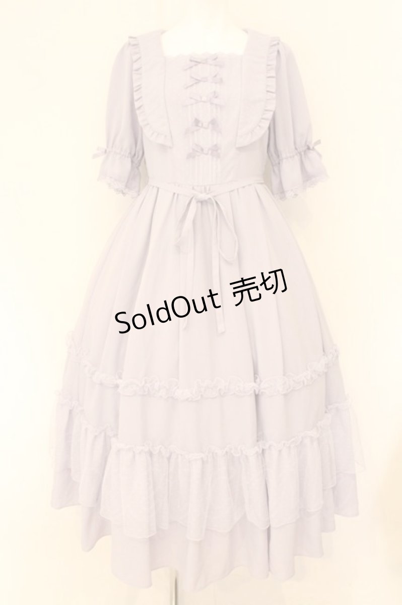 画像1: axes femme kawaii / プチリボンワンピース M ラベンダー O-26-08-01-1033-AX-OP-OW-OS (1)