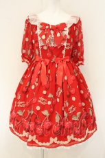 画像1: Angelic Pretty / Creamy Cherry SpecialワンピースSet  アカ O-26-08-01-1035-AP-OP-IG-OS (1)
