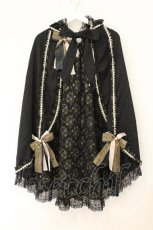 画像1: metamorphose / Dressyジャガードレースマント  クロ O-26-08-01-1042-ME-CO-OW-OS (1)