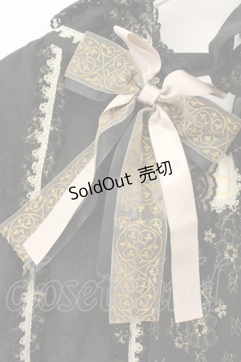 画像3: metamorphose / Dressyジャガードレースマント  クロ O-26-08-01-1042-ME-CO-OW-OS (3)