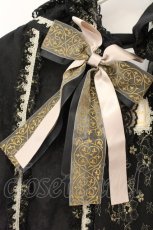 画像3: metamorphose / Dressyジャガードレースマント  クロ O-26-08-01-1042-ME-CO-OW-OS (3)
