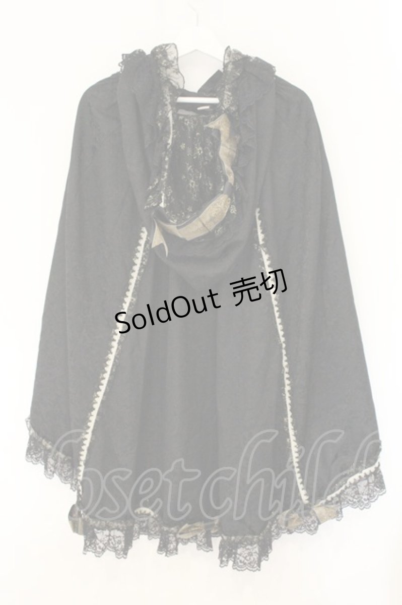 画像5: metamorphose / Dressyジャガードレースマント  クロ O-26-08-01-1042-ME-CO-OW-OS (5)