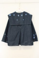 画像4: CAMOOONI / 葡萄刺繍デニムジャケット L インディゴ O-26-08-01-1046-LO-JA-OW-OS (4)