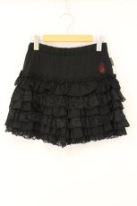 画像1: Ozz oneste / ティアードショートパンツ  ブラック O-26-08-01-1055-OO-PA-OW-OS (1)