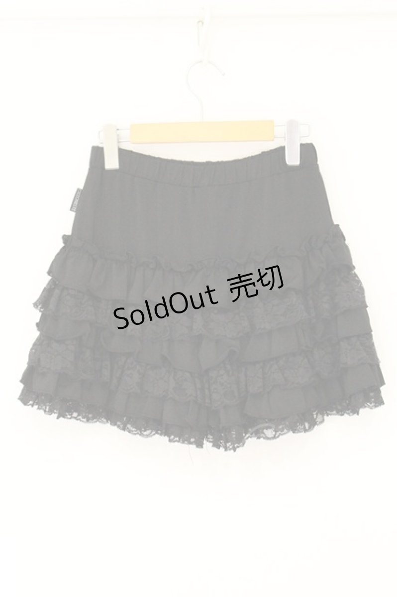 画像4: Ozz oneste / ティアードショートパンツ  ブラック O-26-08-01-1055-OO-PA-OW-OS (4)