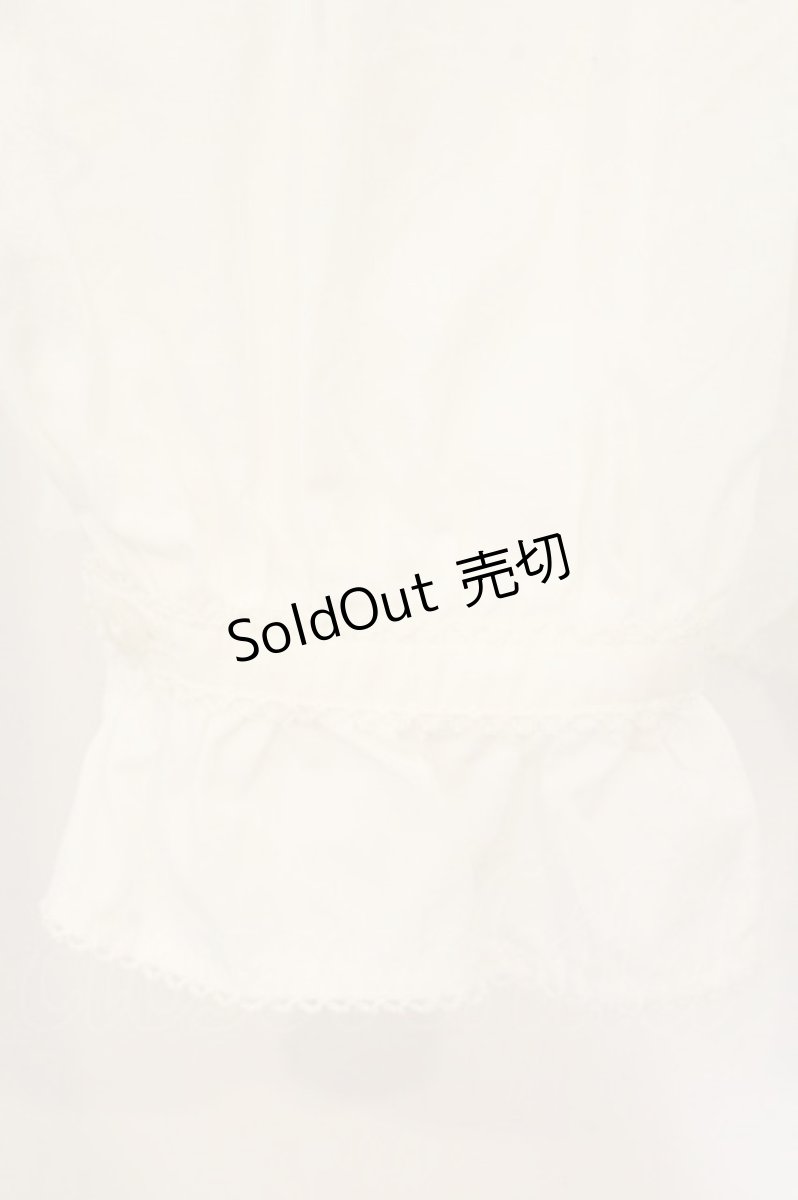 画像4: PINK HOUSE / 三つ子のくまの冬支度刺繍使いブラウス  シロ O-26-08-01-1007-LO-BL-OW-OS (4)