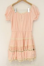 画像4: LIZ LISA / レース配色ティアード風ワンピース  ピンク O-26-08-01-1072-LO-OP-IG-OS (4)