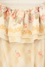 画像2: LIZ LISA / ギンガム裾花ワンピース  アイボリー O-26-08-01-1073-LO-OP-IG-OS (2)