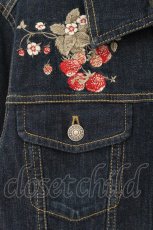画像2: PINK HOUSE / いちご刺繍デニムジャケット L インディゴ O-26-08-01-1010-LO-JA-OW-OS (2)
