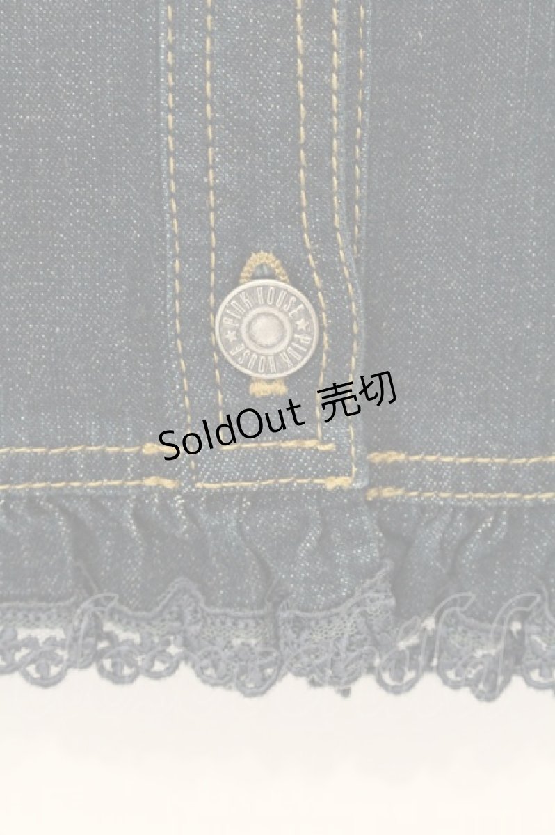 画像3: PINK HOUSE / いちご刺繍デニムジャケット L インディゴ O-26-08-01-1010-LO-JA-OW-ZT494 (3)