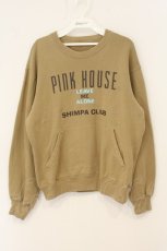画像1: PINK HOUSE / プリントスウェット  ブラウン O-26-08-01-1011-LO-TO-IG-OS (1)