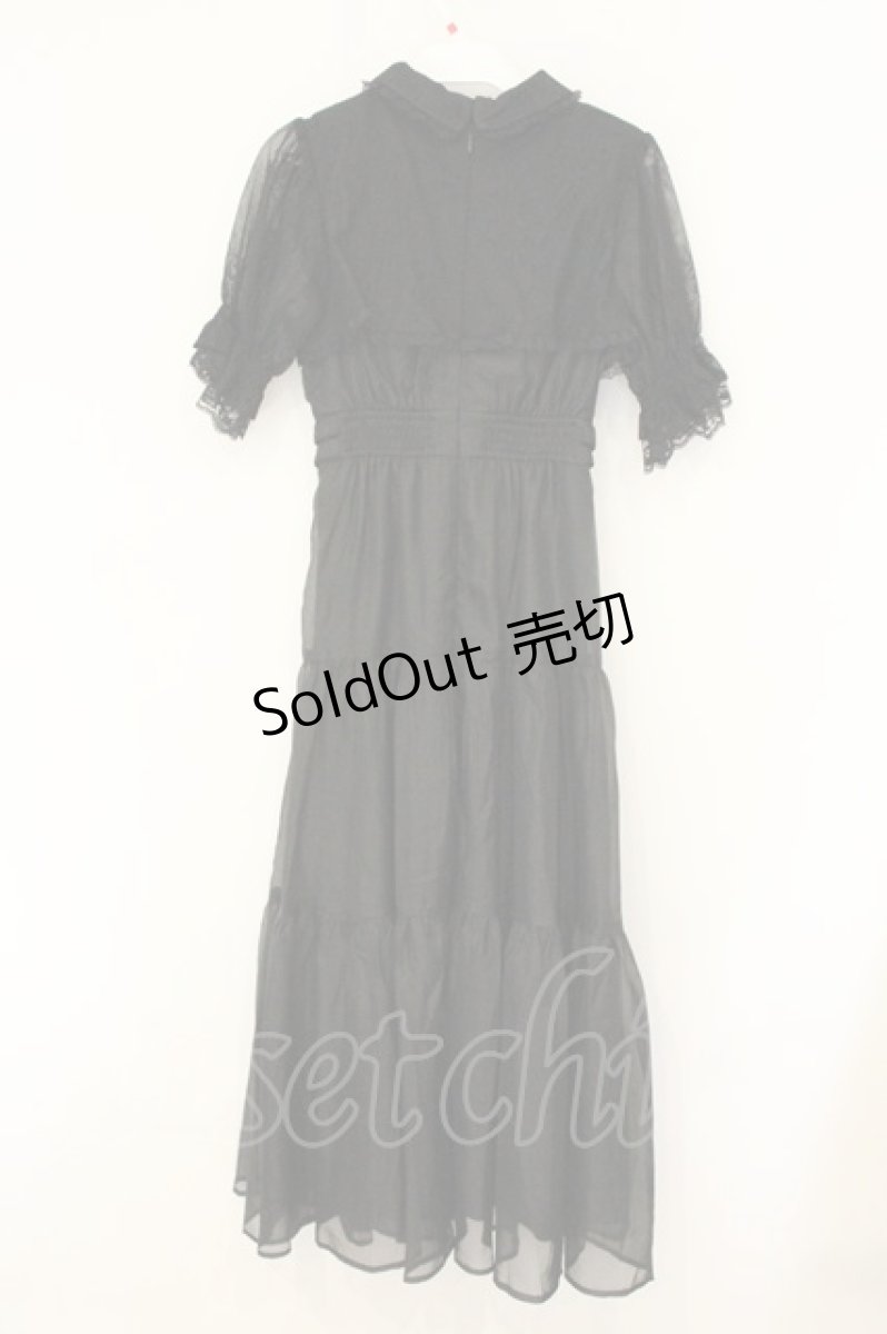 画像4: couture BY ROJITA / ティアードシアーロングワンピース F クロ O-26-08-01-1015-LO-OP-OW-OS (4)