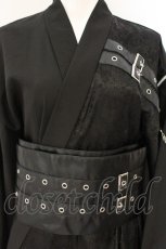 画像2: ACDC RAG / 囚鴉 KIMONO　着物セットアップ  ブラック O-26-08-01-1018-PU-OP-OW-OS (2)