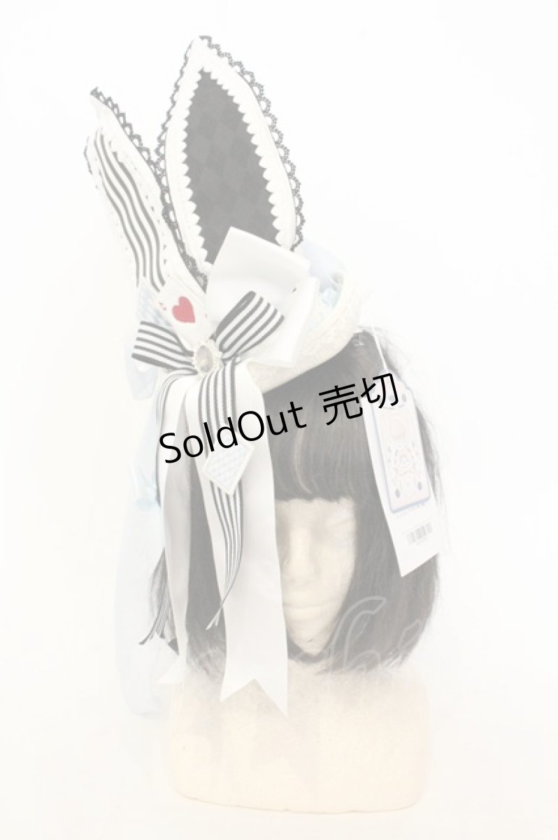 画像3: Hoshibako Works / Sweet Unbirthday　ラビットイアーシルクハット  サックス O-26-08-01-1002-LO-AC-OW-OS (3)