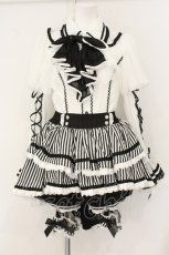 画像7: Hoshibako Works / Sweet Unbirthday　プリンスブラウス+リボンコルセット+テールドロワーズ  サックス×シロ×クロ O-26-08-01-1019-LO-OP-OW-OS (7)