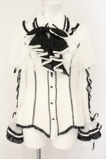 画像9: Hoshibako Works / Sweet Unbirthday　プリンスブラウス+リボンコルセット+テールドロワーズ  サックス×シロ×クロ O-26-08-01-1019-LO-OP-OW-OS (9)