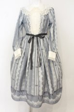 画像1: Melody BasKet / レースミルフィーユワンピース M グレー O-26-08-01-021-LO-OP-IG-OS (1)