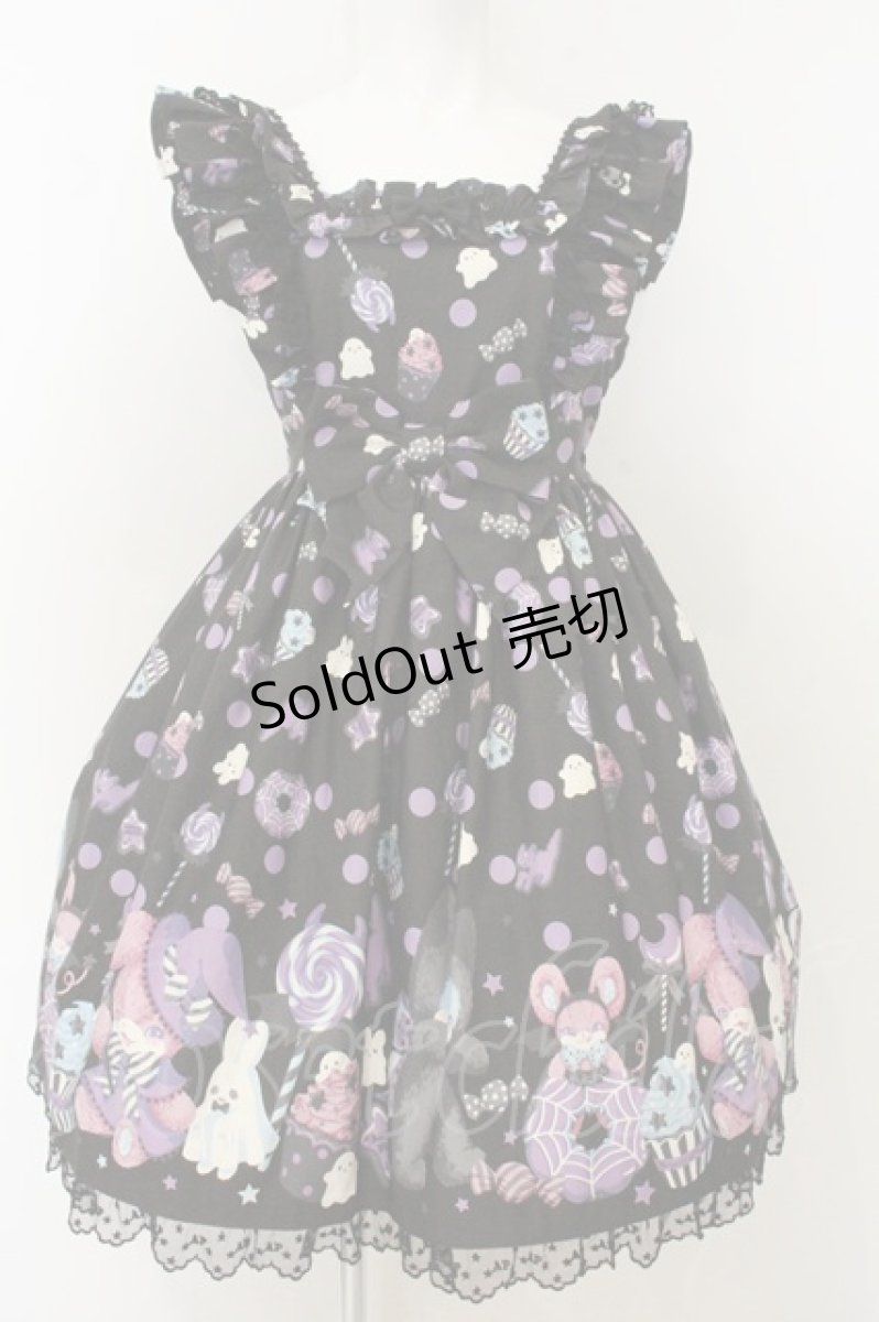 画像1: Angelic Pretty / Happy Treat Partyジャンパースカート  クロ O-26-08-01-023-AP-OP-OW-OS (1)