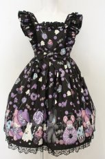 画像1: Angelic Pretty / Happy Treat Partyジャンパースカート  クロ O-26-08-01-023-AP-OP-OW-OS (1)