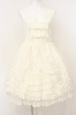 画像1: Sleep Shop / レーシージャンパースカート  シロ O-26-08-01-025-LO-OP-OW-OS (1)