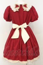 画像3: DOLLS PARTY / 刺繍襟ワンピース L アカ O-26-08-01-031-LO-OP-OW-OS (3)