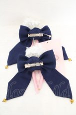 画像2: metamorphose / ミラクルニキ コラボ お花クリップ  ネイビー O-26-08-02-061-ME-AC-IG-OS (2)