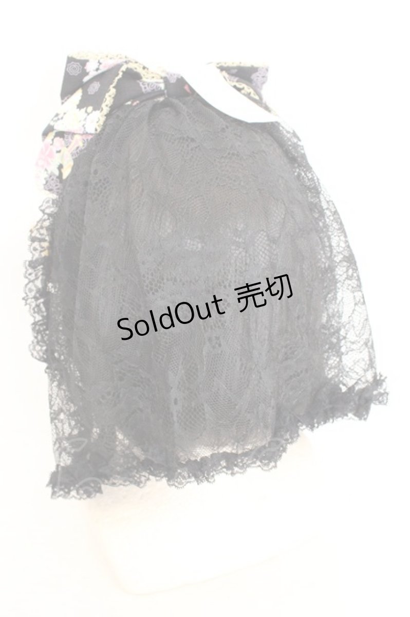 画像3: metamorphose / 花鹿の万華鏡ミニヴェール付リボンカチューシャ  クロ O-26-08-02-075-ME-AC-IG-OS (3)