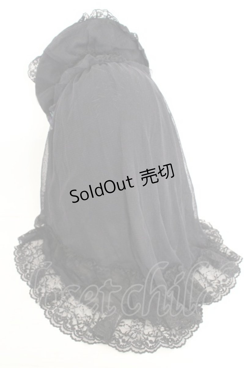 画像3: metamorphose / 幽玄の姫君ハーフボンネット  クロ O-26-08-02-076-ME-AC-IG-OS (3)