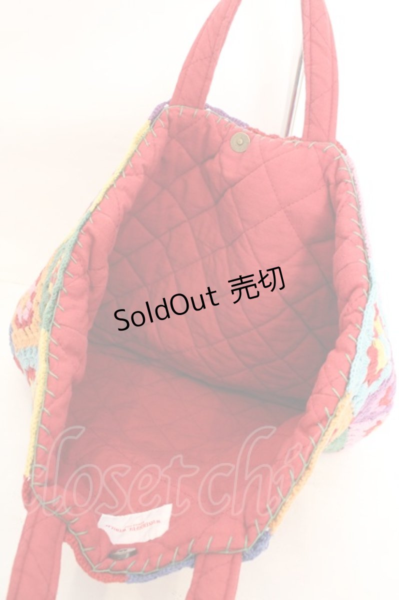 画像3: WONDERFUL WORLD / パッチワーク　トートバッグ  マルチ O-26-08-02-1039-LO-BG-IG-ZT0808P (3)