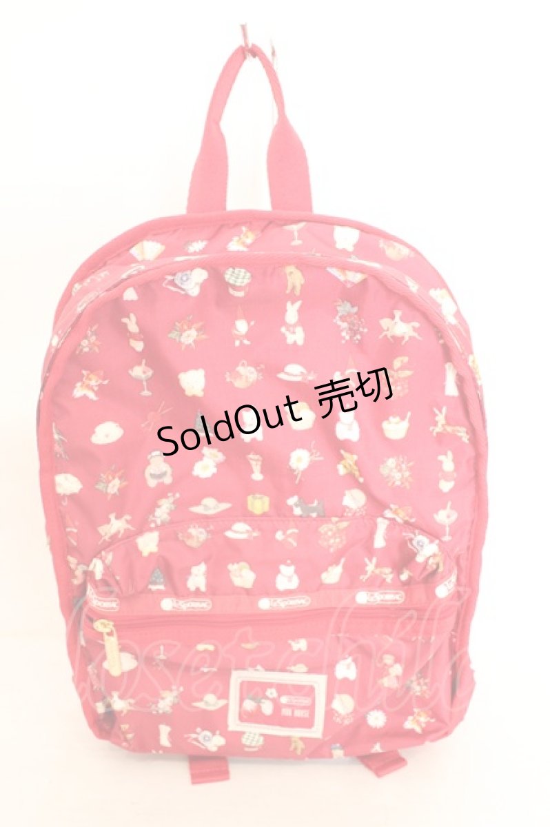 画像1: PINK HOUSE / LeSportsac × PINK HOUSE Pink House Favorites pt ROUTE SM BACKPACK  アカ O-26-08-02-1040-LO-BG-IG-ZT0808P (1)