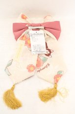 画像2: metamorphose / 椿爛漫〜ねこのかくれんぼ〜リボンクリップ  ピンク系 O-26-08-02-1054-ME-AC-OW-OS (2)