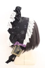 画像2: Royal Princess Alice / スミレの花園・tonoコラボ　ボンネット  クロ O-26-08-02-1062-LO-AC-OW-OS (2)