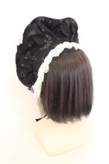 画像3: Royal Princess Alice / スミレの花園・tonoコラボ　ボンネット  クロ O-26-08-02-1062-LO-AC-OW-OS (3)