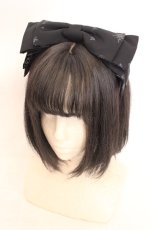 画像1: Royal Princess Alice / スミレの花園・tonoコラボ　リボンカチューシャ  クロ O-26-08-02-1063-LO-AC-OW-OS (1)