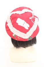 画像3: Chalmiere / チェリーバニー柄ベレー  アカ O-26-08-02-1011-AX-AC-OW-OS (3)